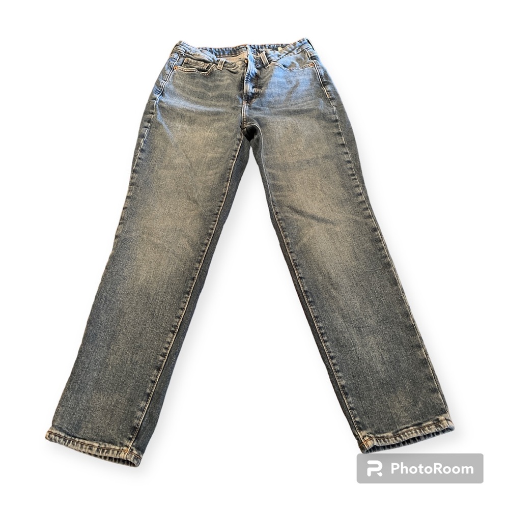 High Rise Old Navy OG Straight Jeans Womens 10R Blue Wash Casual Staple office
